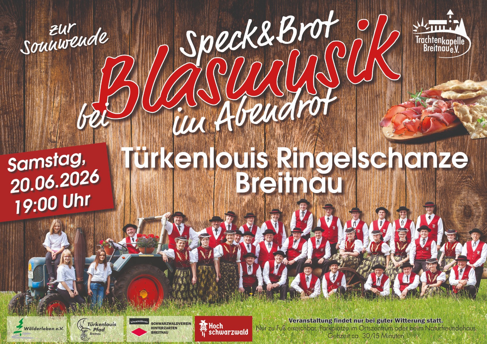 Speck & Brot bei Blasmusik im Abendrot